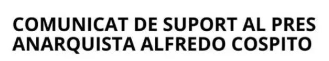 Comunicat de suport al pres anarquista Alfredo Cospito